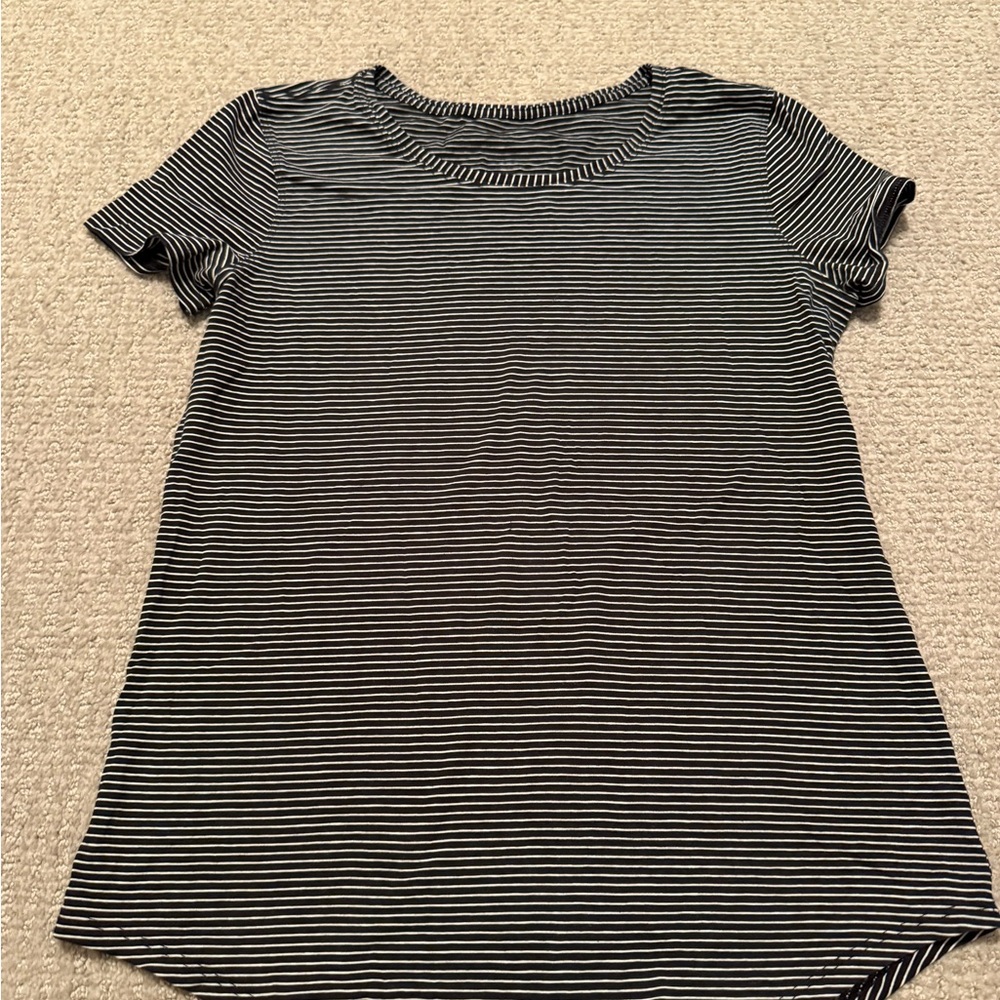 LULULEMON striped t shirt size 2
